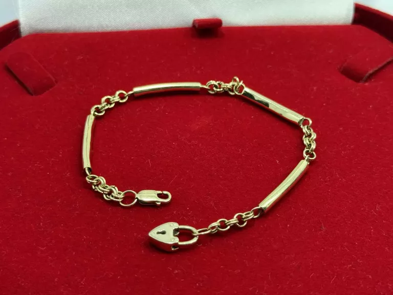 ZŁOTA BRANSOLETKA PRÓBA 585 8.01G R19