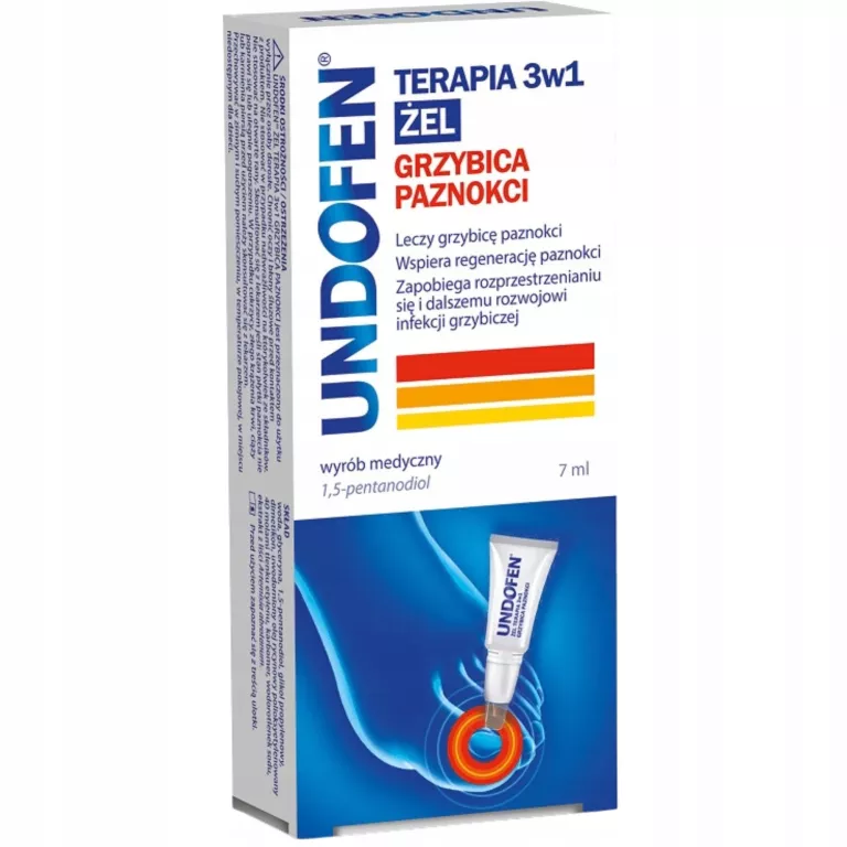 UNDOFEN ŻEL TERAPIA 3W1 PRZECIW GRZYBICY PAZNOKCI 7 ML