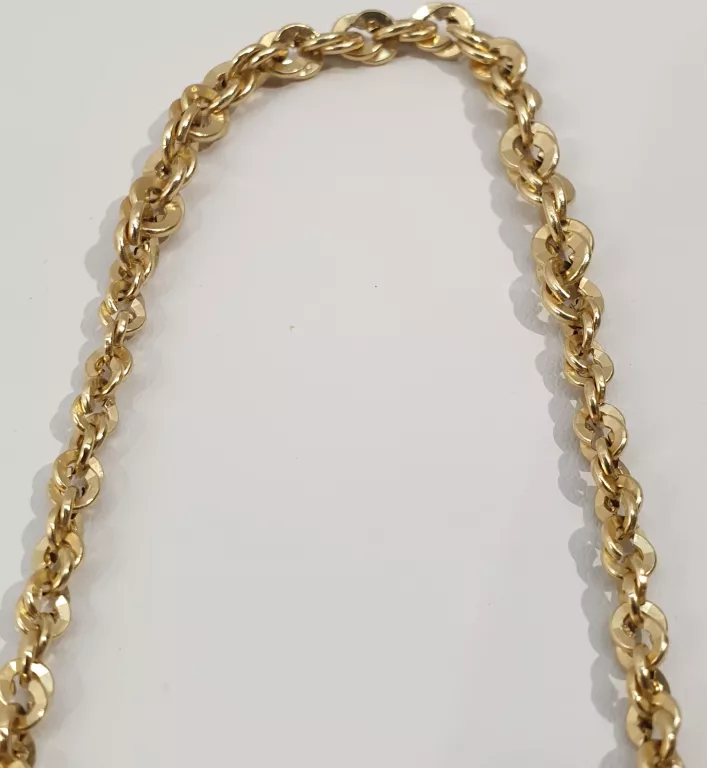 ŚLICZNY ZŁOTY ŁAŃCUSZEK P585 G4,58 DŁ.50CM