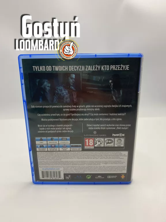 GRA UNTIL DAWN PS4