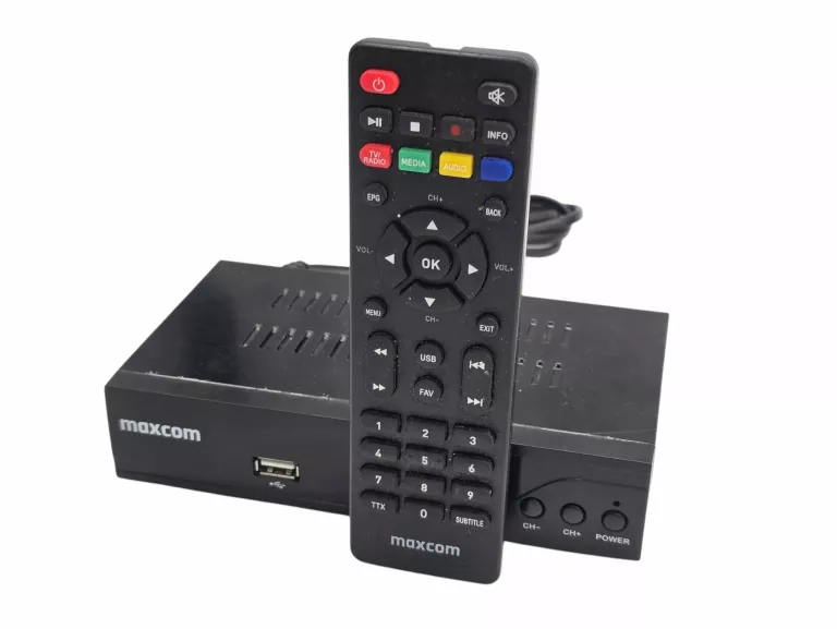 DEKODER DVBT MACXOM MAX TV-T2 + PILOT
