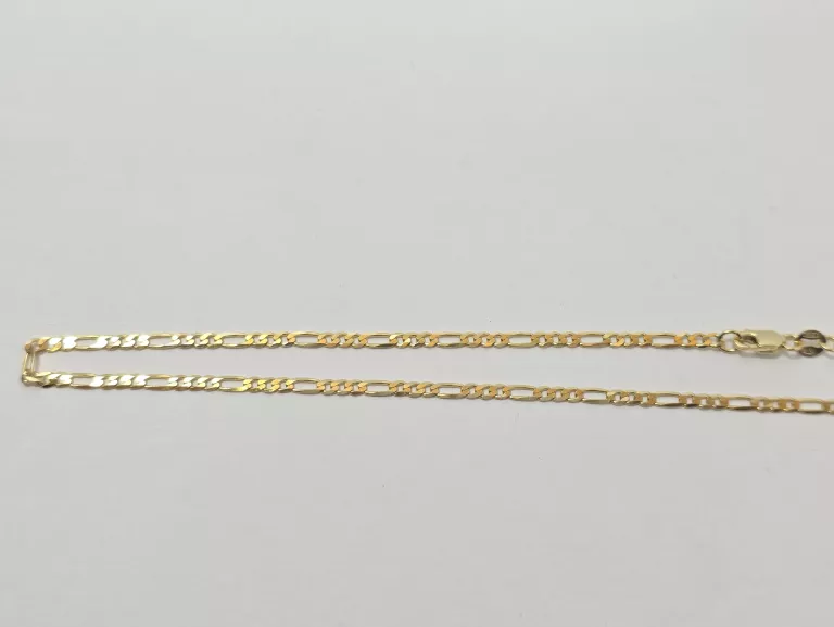 PIĘKNY ZŁOTY ŁAŃCUSZEK  50CM 4,56G 585 14K