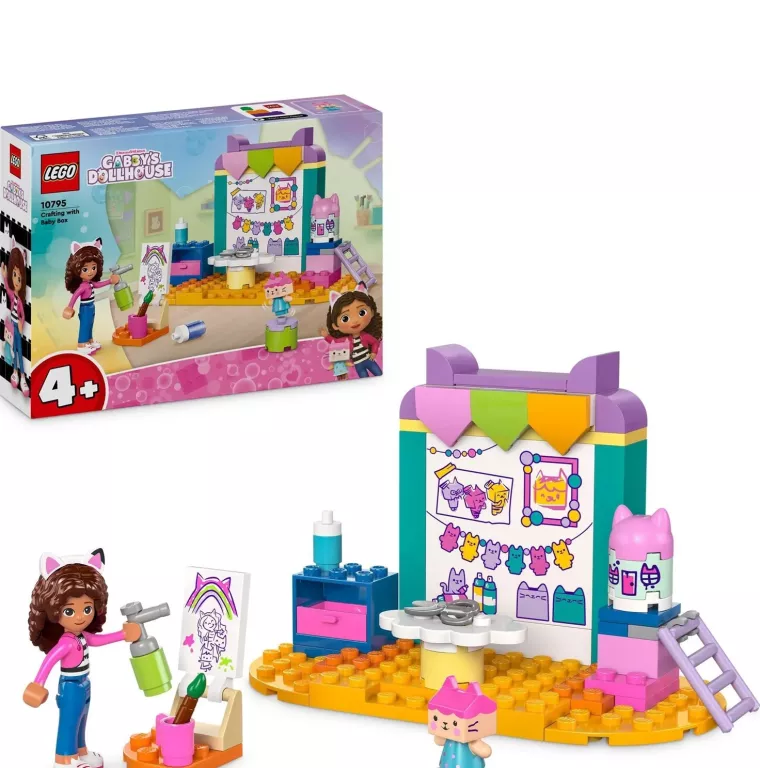 LEGO KOCI DOMEK GABI 4+ PRACE RĘCZNE Z TEKTURZĄTKIEM 10795