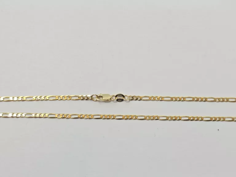 PIĘKNY ZŁOTY ŁAŃCUSZEK  50CM 4,56G 585 14K