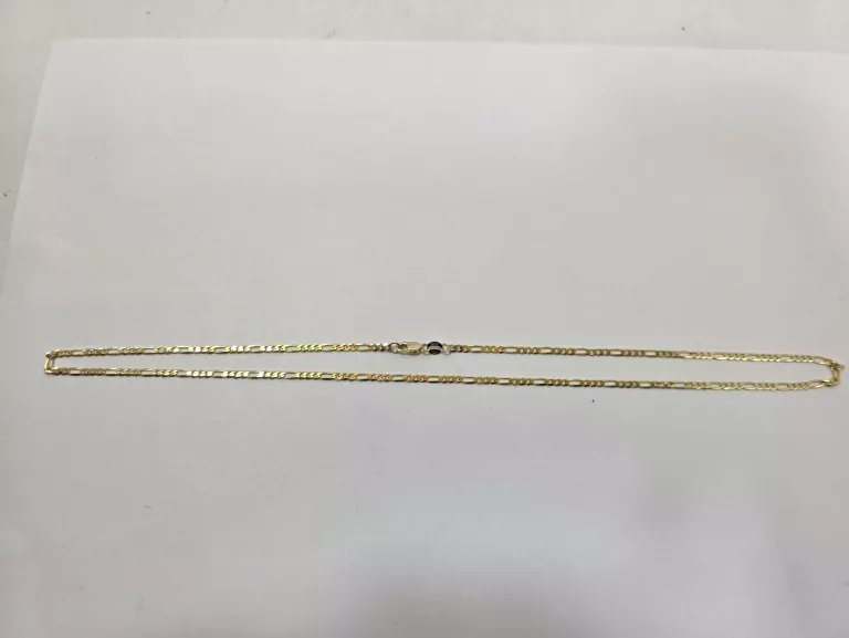 PIĘKNY ZŁOTY ŁAŃCUSZEK  50CM 4,56G 585 14K