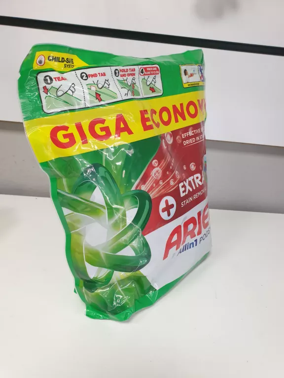 KAPSUŁKI DO PRANIA ARIEL EXTRA STAIN REMOVAL ALL IN 1 PODS+, 60 PRAŃ