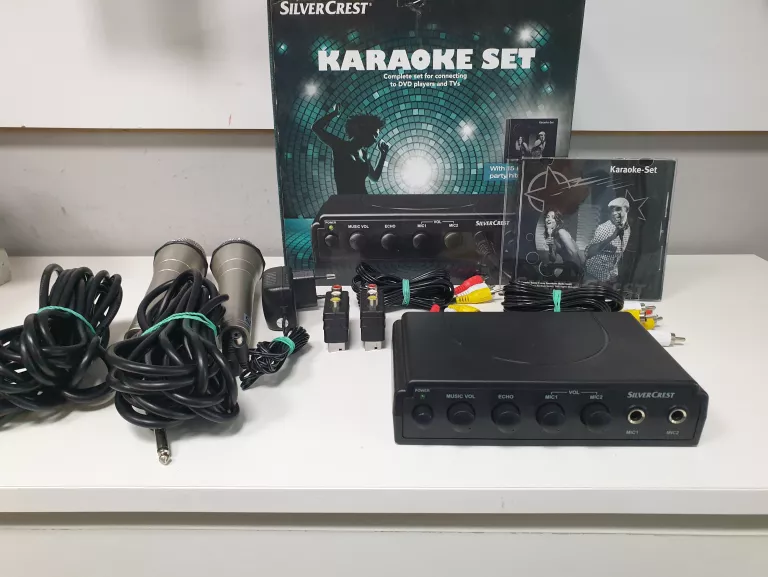 ZESTAW DO KARAOKE TRACER SILVERCREST SKES 2 A1 + DWA MIKROFONY