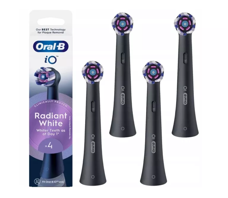 ORYGINALNE KOŃCÓWKI DO SZCZOTECZKI ELEKTRYCZNEJ ORAL-B IO RADIANT BLACK