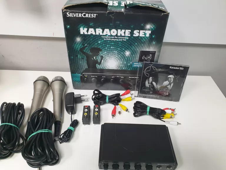 ZESTAW DO KARAOKE TRACER SILVERCREST SKES 2 A1 + DWA MIKROFONY