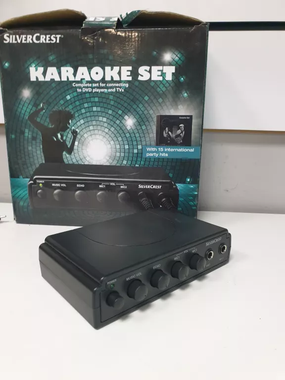 ZESTAW DO KARAOKE TRACER SILVERCREST SKES 2 A1 + DWA MIKROFONY