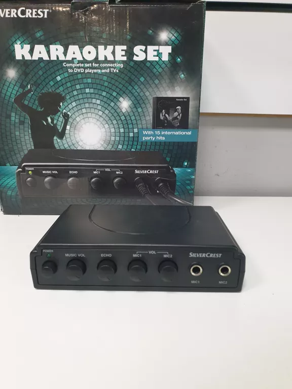 ZESTAW DO KARAOKE TRACER SILVERCREST SKES 2 A1 + DWA MIKROFONY