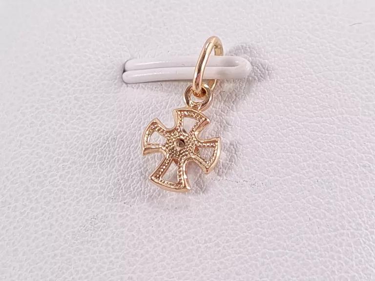 ZŁOTA ZAWIESZKA Z DIAMENTEM 0,01CT PR585 0,47G CERTYFIKAT