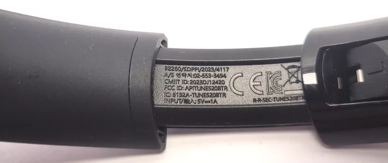 SŁUCHAWKI JBL TUNE520BT CZARNE