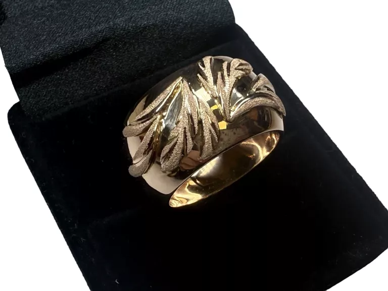 ZŁOTY PIERŚCIONEK 583 585 (14K) MASYWNY 12,82 G ROZMIAR 19 SZEROKA OBRĄCZK