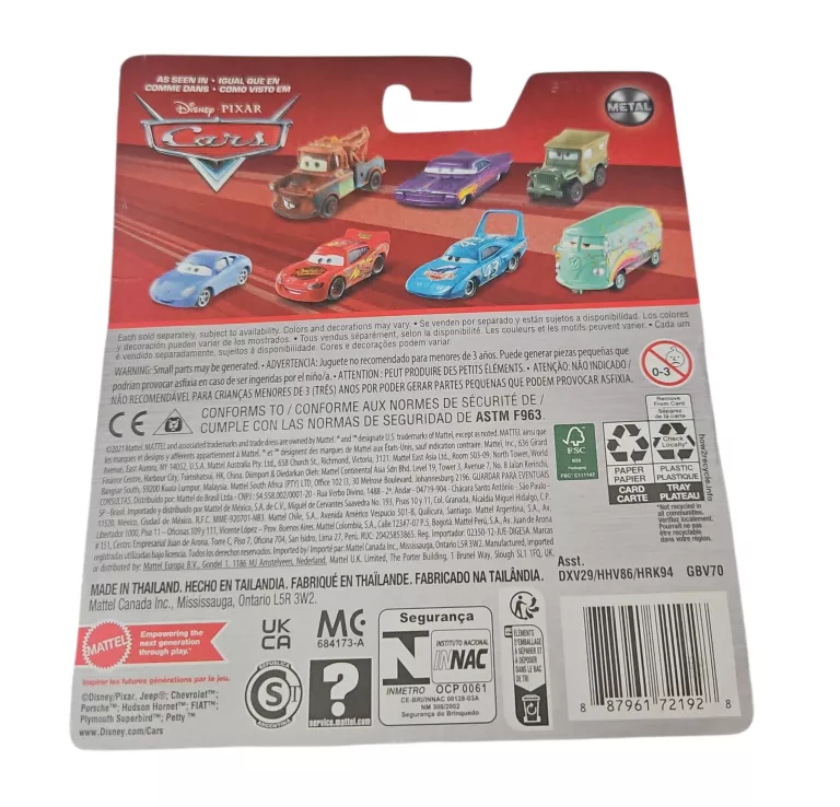 AUTKO DISNEY PIXAR "AUTA" - SERIA W/V 2025 - MODEL "DOC HUDSON" SKALA 1:55