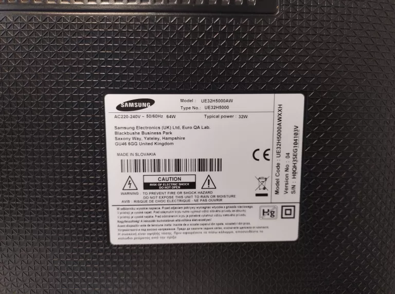 TELEWIZOR SAMSUNG UE32H5000 + PILOT