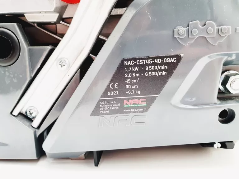 PIŁA ŁAŃCUCHOWA SPALINOWA NAC 40CM 1.6KW CST45-40-09AC 2021