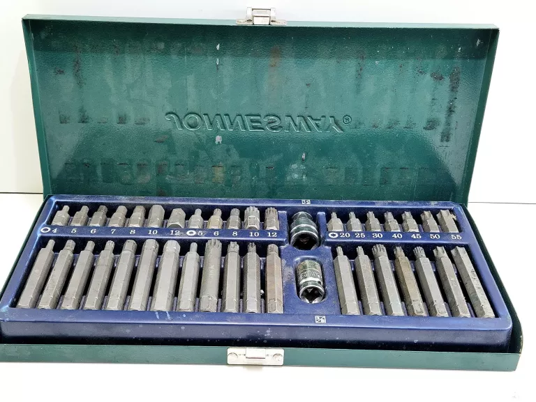 JONNESWAY ZESTAW 40 SZT. BITÓW KOŃCÓWEK TORX IMBUS HEX AMPULOWYCH