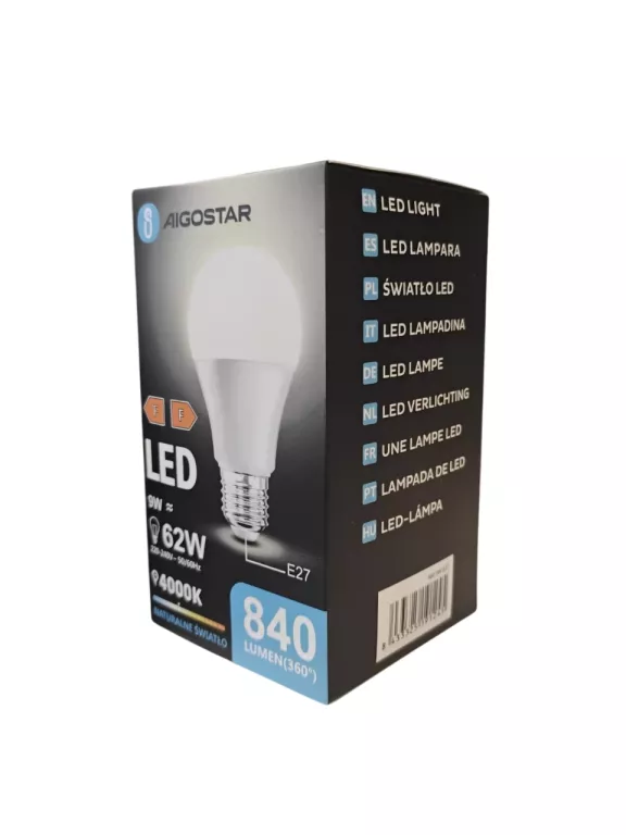 ŻARÓWKA AIGOSTAR LED 9W E27 4000K