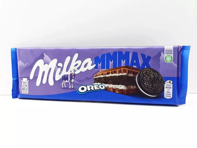 CZEKOLADA MILKA DUŻA MLECZNA MMMAX OREO Z CIASTECZKAMI OREO 300 G