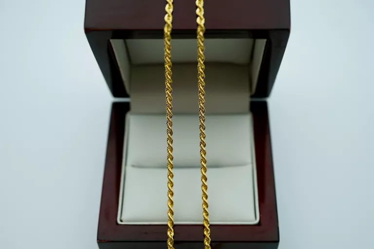 ZŁOTY ŁAŃCUSZEK KORDEL 585 14K 2,68G 50CM