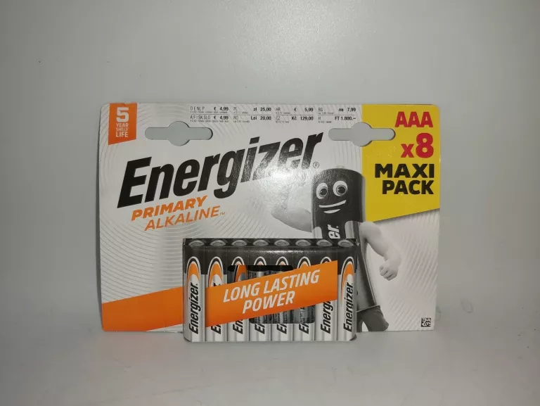 BATERIE ALKALICZNE ENERGIZER PRIMARY ALKALINE AAA 8 SZT