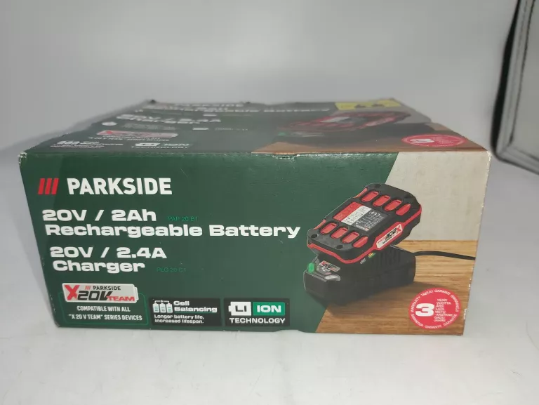 PARKSIDE 2AH PAP 20 B1 AKUMULATOR 2AH Z ŁADOWARKĄ