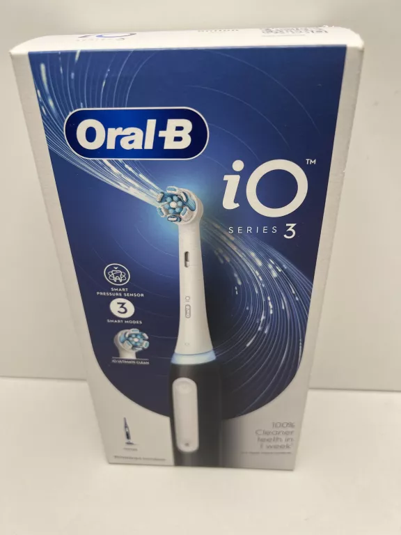 ORAL-B IO 3 BLACK SZCZOTECZKA ELEKTRYCZNA STWORZONA W TECHNOLOGII BRAUN