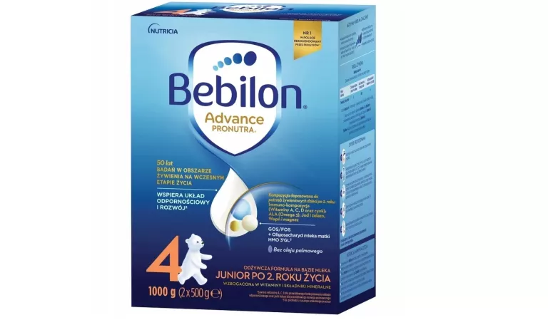 BEBILON ADVENCE MLEKO MODYFIKOWANE DLA DZIECI JUNIOR PO 2 ROKU 4 1000G