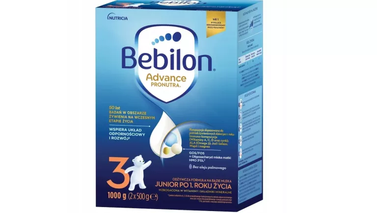 MLEKO MODYFIKOWANE BEBILON 3 ADVANCE PRONUTRA JUNIOR PO 1 ROKU 1000 G