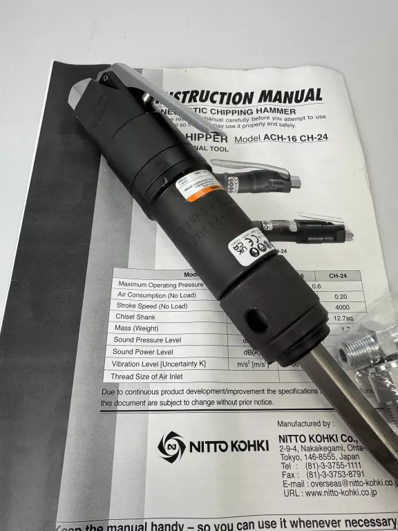 MŁOTEK DŁUTO PNEUMATYCZNE NITTO KOHKI CH-24