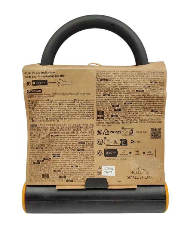 ZABEZPIECZENIE ROWEROWE DECATHLON BTWIN D900 M ART
