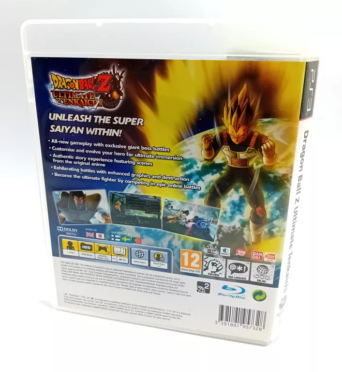 Jeu PS3 Dragon Ball Z: Ultimate Tenkaichi - Version PAL Française - Complet En Boîte, Bon état, Fonctionne Parfaitement