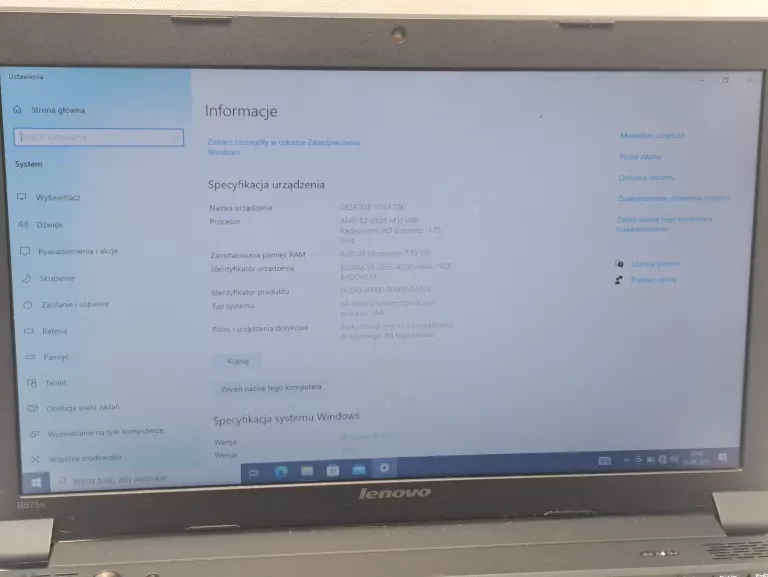 LAPTOP LENOVO B575E