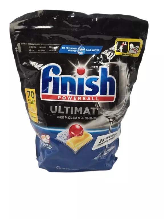 KAPSUŁKI DO ZMYWARKI FINISH ULTIMATE ALL IN ONE LEMON 70 SZTUK