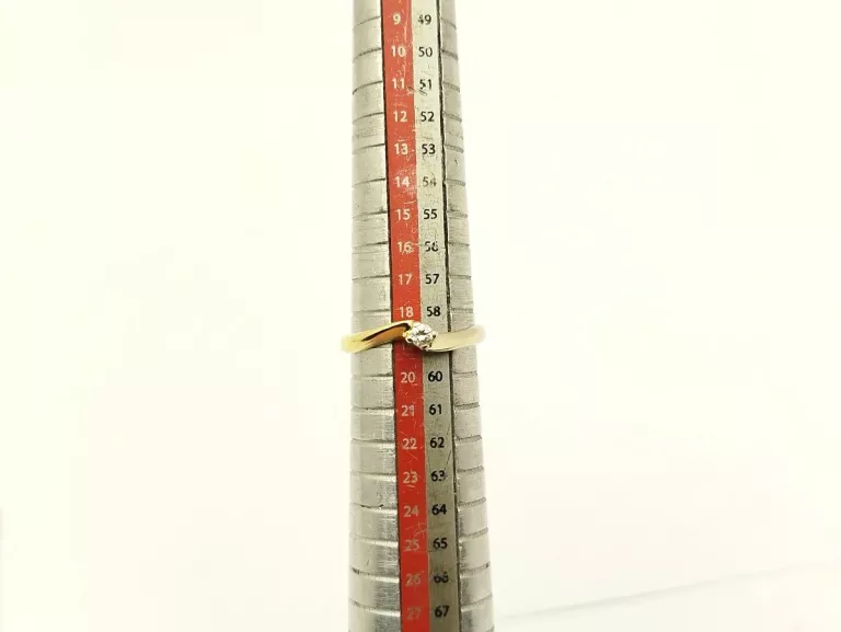 ZOTY PIERŚCIONEK Z BRYLANTEM 2,72G R19  + CERTYFIKAT