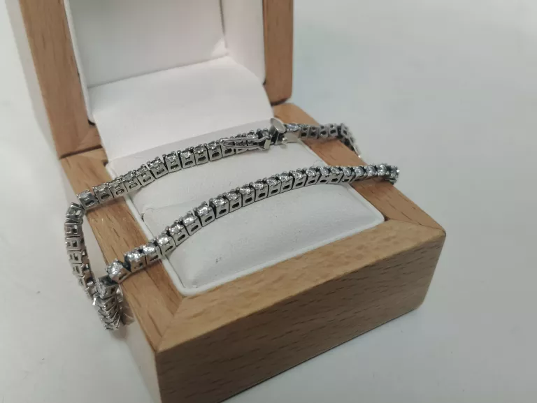 PIĘKNA ZŁOTA BRANSOLETA BIAŁE ZŁOTO 10,20 G 19 CM