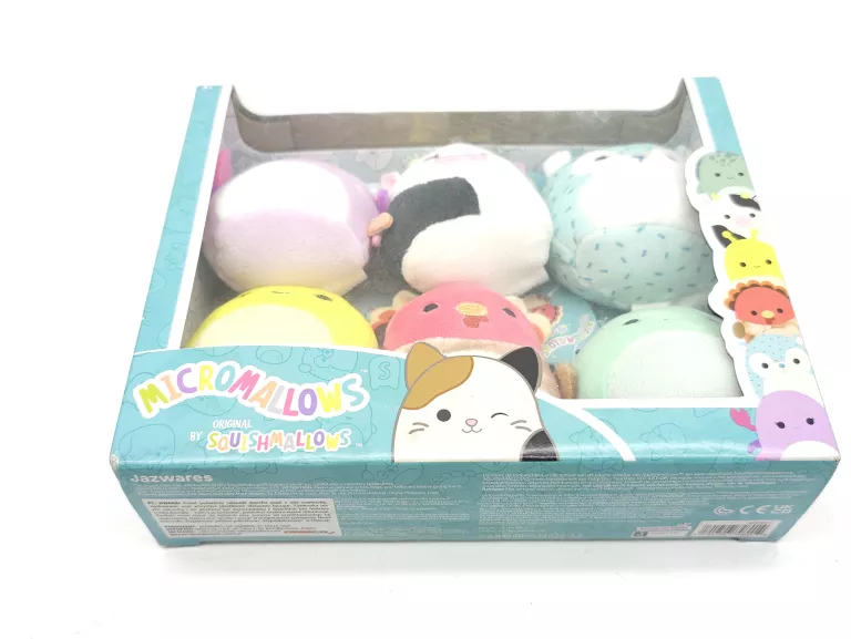 SQUISHMALLOWS MICROMALLOWS ZESTAW MASKOTEK PLUSZAK PRZYTULANKA 6 CM 6 SZT.