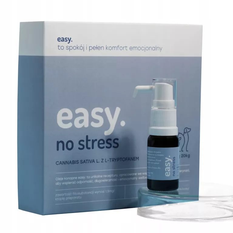 EASY. OLEJ KONOPNY DLA PSÓW I KOTÓW NO STRESS POWYŻEJ 20KG 5905591910767