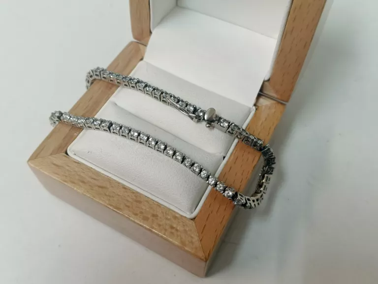PIĘKNA ZŁOTA BRANSOLETA BIAŁE ZŁOTO 10,20 G 19 CM