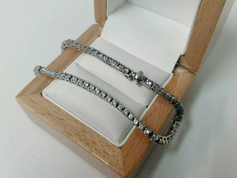 PIĘKNA ZŁOTA BRANSOLETA BIAŁE ZŁOTO 10,20 G 19 CM