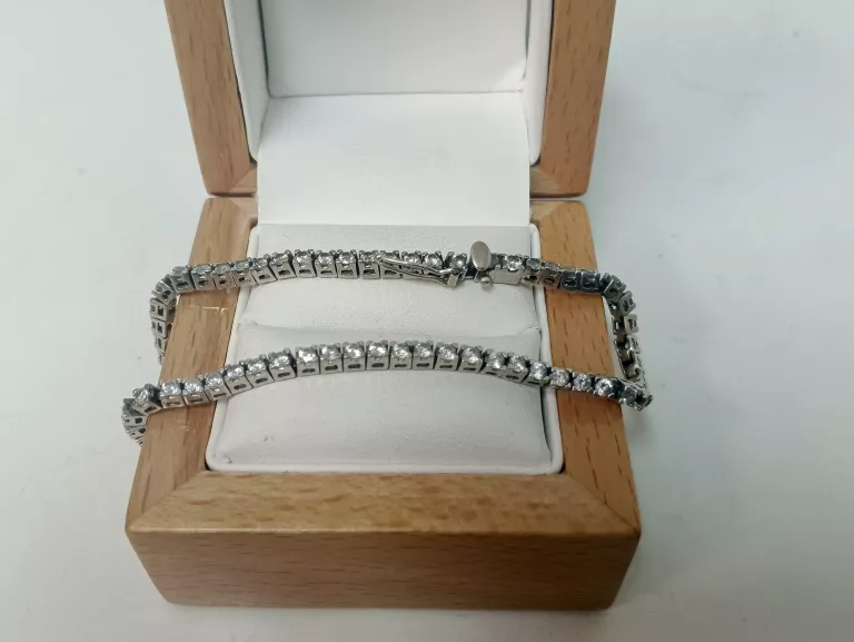 PIĘKNA ZŁOTA BRANSOLETA BIAŁE ZŁOTO 10,20 G 19 CM