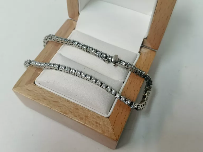 PIĘKNA ZŁOTA BRANSOLETA BIAŁE ZŁOTO 10,20 G 19 CM