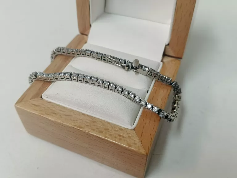 PIĘKNA ZŁOTA BRANSOLETA BIAŁE ZŁOTO 10,20 G 19 CM