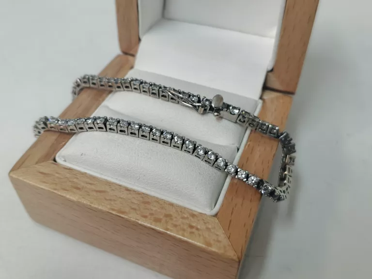 PIĘKNA ZŁOTA BRANSOLETA BIAŁE ZŁOTO 10,20 G 19 CM