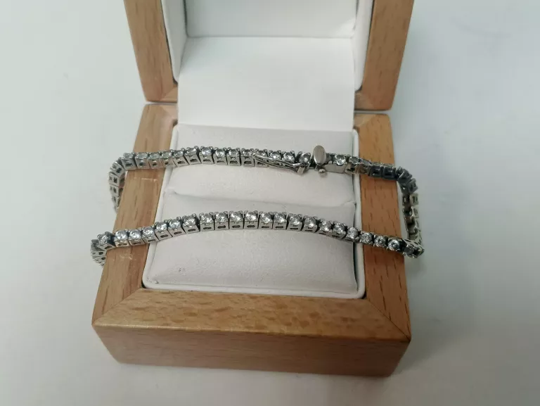 PIĘKNA ZŁOTA BRANSOLETA BIAŁE ZŁOTO 10,20 G 19 CM
