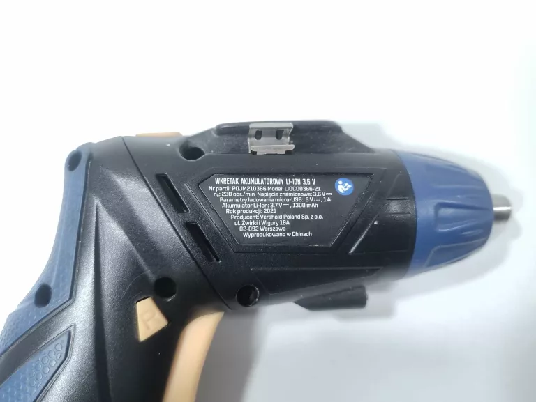 WKRĘTAK AKUMULATOROWY LI-ION 3.6V