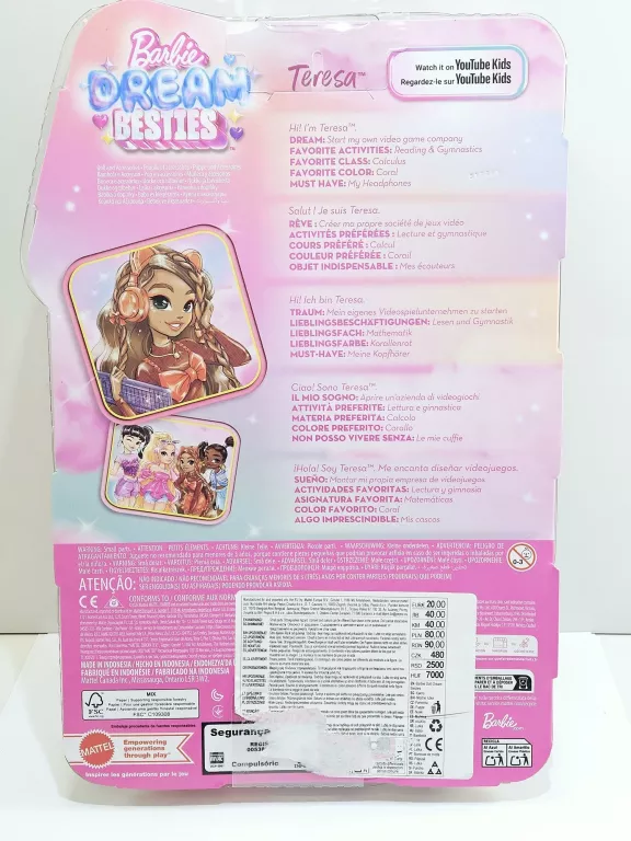LALKA BARBIE DREAM BESTIES TERESA