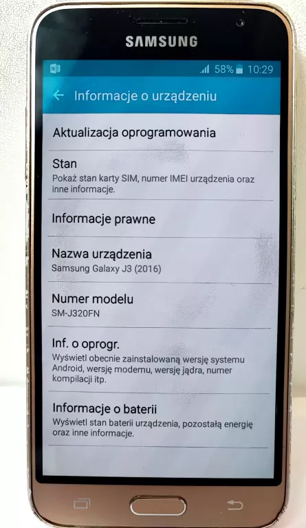 TELEFON SAMSUNG GALAXY J3 (2016) 352718081538358