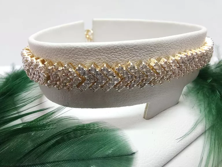 CUDNA ZŁOTA BRANSOLETKA 585 8,06G JODEŁKA 19CM